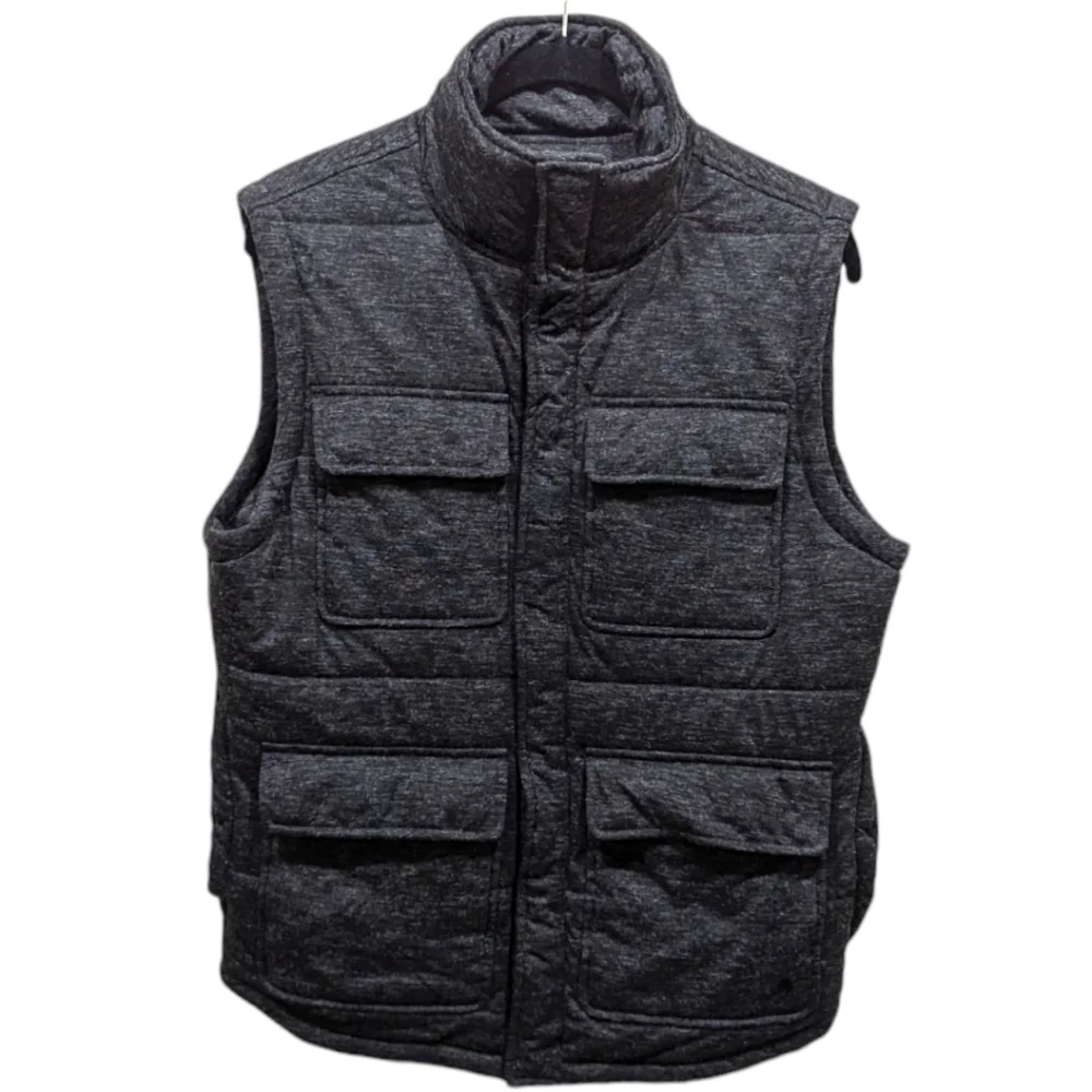 Tunellus Insulated Quilted Multi Flap Pocketed Utility Vest (S)